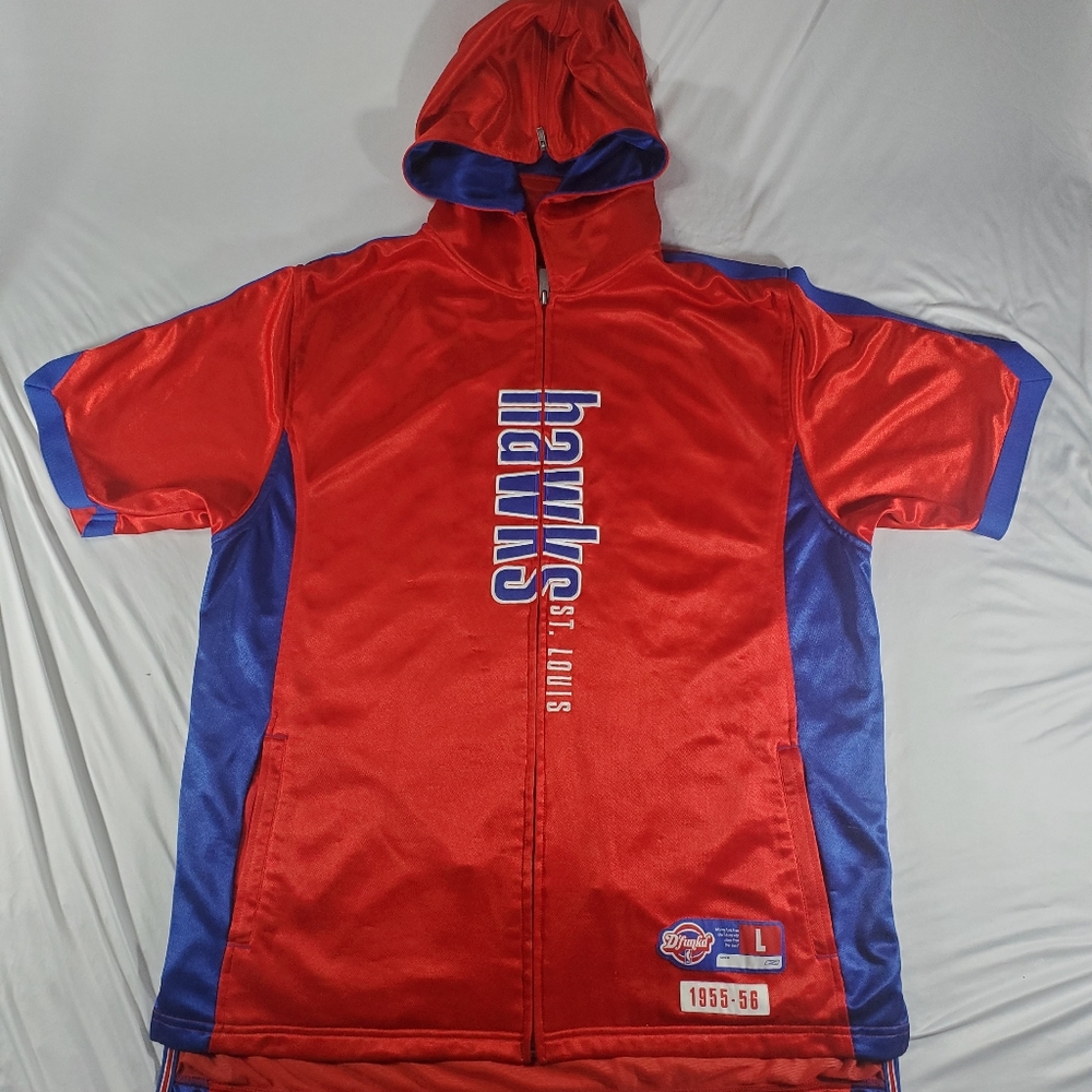 Reebok Hardwood Classics D'Funkd Men's St. Louis Hawks Warm-Up Jacket. Large